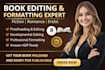 do book editing and formatting, developmental book editor, paperback formatting