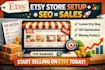 create verified etsy shop, etsy store setup, and etsy SEO optimization