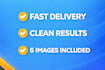 remove background from 5 images fast and clean