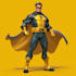 superhero character for comics