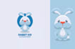 do modern high quality rabbit logo with express delivery