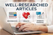 write SEO health articles and data driven medical blogs