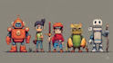 create pixel art characters