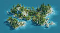 create a professional isometric map