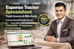 create custom bill and expense tracker spreadsheet in excel or google