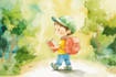 draw children story book illustration