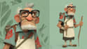 design 2d cartoon character