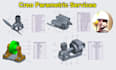 make parts, assembly and 2d drawings in creo parametric