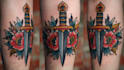 make old school style tattoo design