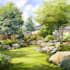 a harmonious landscape backyard design as a landscape architect
