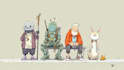 create funny illustration cartoon