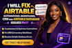 fix airtable automations, setup airtable database, be your airtable expert