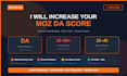 increase your website moz da with high quality backlinks