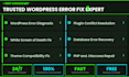 fix wordpress errors bugs and broken website
