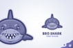 create fantastic wonderful shark logo design