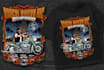 make harley davidson illustration design in hand drawn style