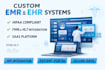 build custom hipaa compliant emr ehr saas with fhir hl7 API integration