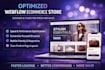develop a webflow ecommerce site with speed user experience optimization