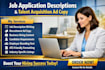 create job application description business writing talent acquisition ad copy