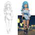 do anime character art