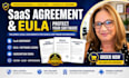 draft custom saas agreement, eula, subscription terms to protect your software