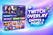design twitch overlays, emotes and panels