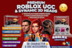 create roblox bundle layered clothing dynamic head
