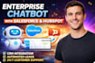 build enterprise chatbot with salesforce hubspot CRM integrate sync