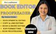 developmental book editing, fantasy novel proofread memoir book editor