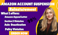 write amazon reinstatement appeal letter and poa for section 3 suspension