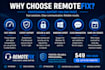 provide remote PC repair and virus removal