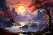design amazing fantasy landscape
