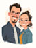 do couple caricature illustration for you