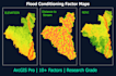 create flood risk maps and spatial analysis using gis