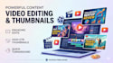 design creative  and youtube thumbnails