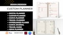 etsy hyperlinked planner custom digital planner canva planner canva journal