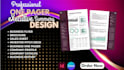 design one pager, executive summary, leaflet, flyer, sellsheet, brochure design