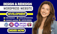 wordpress website design with elementor pro divi woocomerce wordpress website