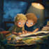 digitally paint colourful children book illustrations