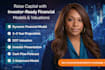 create financial model, projections and valuation for fundraising