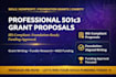 write professional 501c3 nonprofit grant proposal and grant application faster