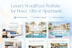 design luxury website for hotel, villa or apartment