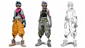 design anime character , cyberpunk character