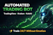build algorithmic trading bot for tradingview, kraken API, and kalshi