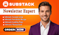 setup substack account, manage substack newsletter, substack subscriber growth