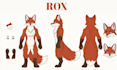 draw custom reference sheet anthro nsfw character protogen or primagen furson