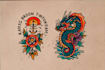 create custom logo old school traditional tattoo design