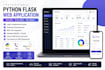 develop python flask web app with login system and dashboard