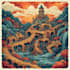 create a surrealism illustration design and concept art