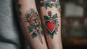 create a rad traditional tattoo design